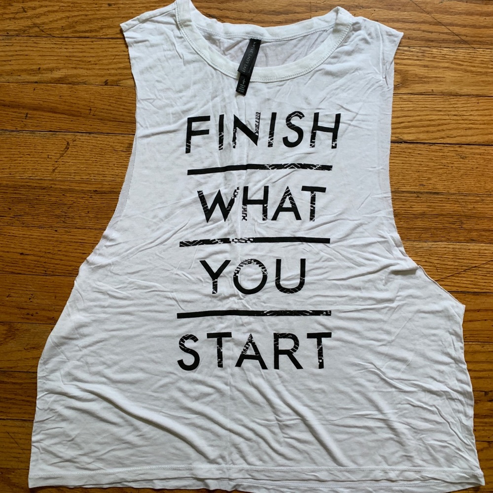 White Workout Tank